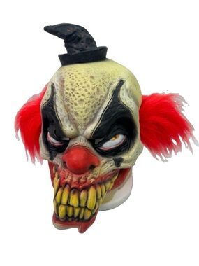 Don Post Studios 2003 Bludie Evil Clown Latex Halloween Mask Paper Magic Cosplay
